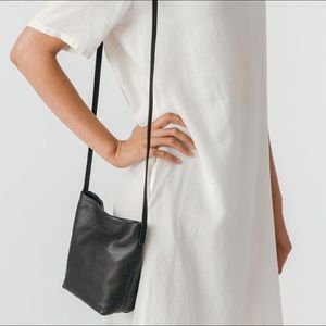Baggu black leather crossbody